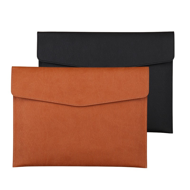 Leather Work Folder - Tas dokumen kulit imitasi, tas informasi