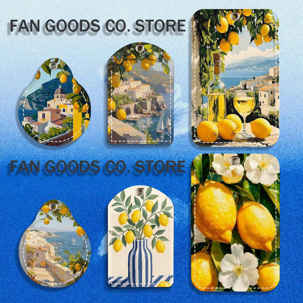 Leather Working - Gantungan Kunci Lemon Holder Pantai Amalfi