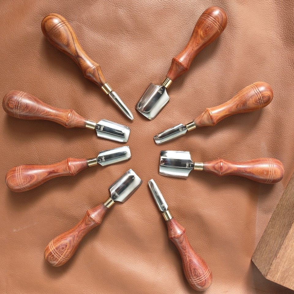 Leatherwork Hand Press - Alat Kerja Kulit Buatan Tangan, Pisau