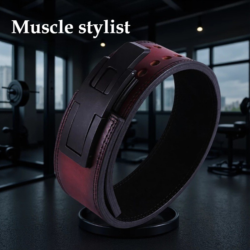 Leather Workout Belt - Sabuk Angkat Beban Kulit Sapi Full