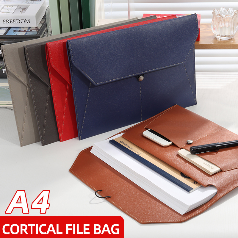 Leather Work Folder - Tas File Kulit Bisnis A4 Folder