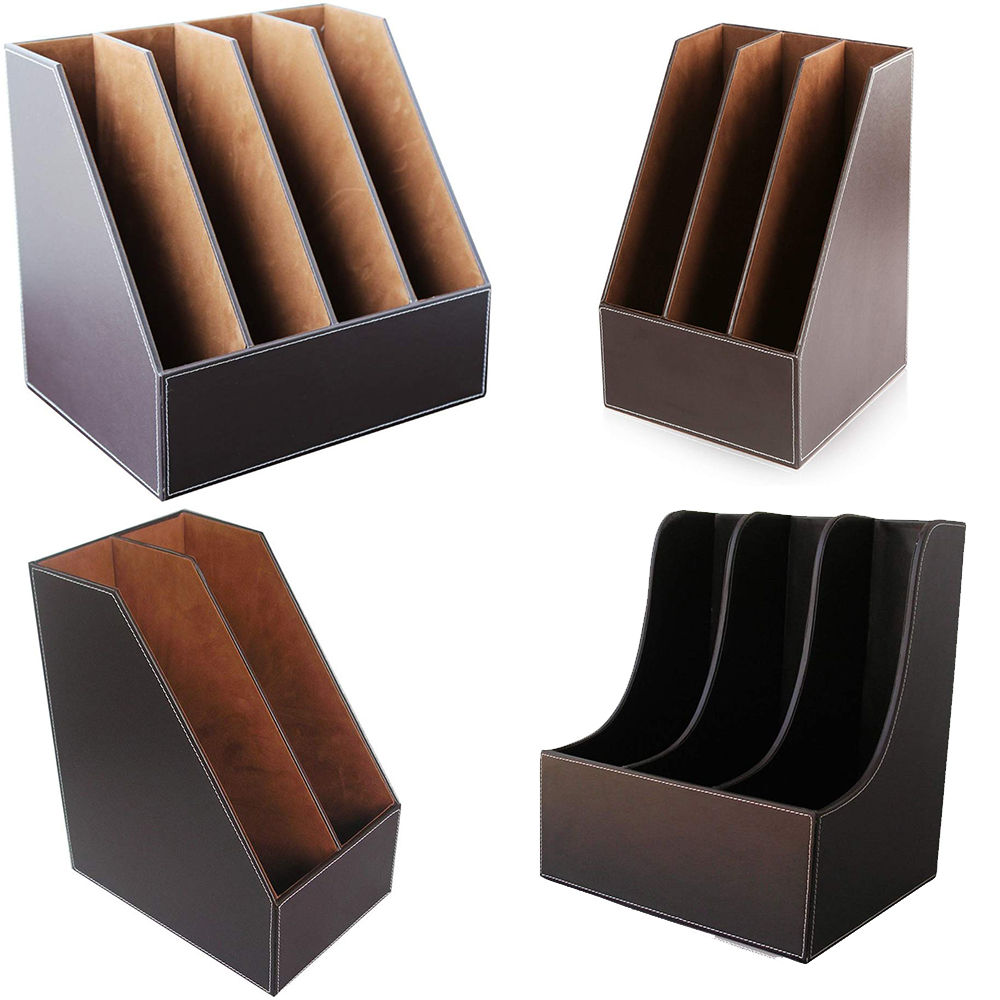 Leather Work Folder - Xrhyy 2/3/4 Slot Sederhana Rumah Tangga