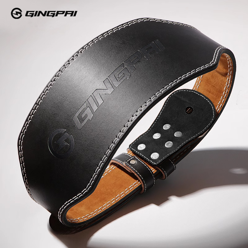 Leather Workout Belt - Sabuk angkat berat lebar 15cm untuk