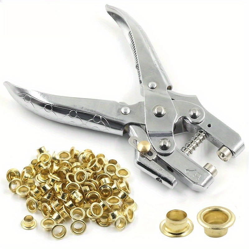 Leatherwork Hand Press - 101 Buah Kit Tang Lubang Grommet