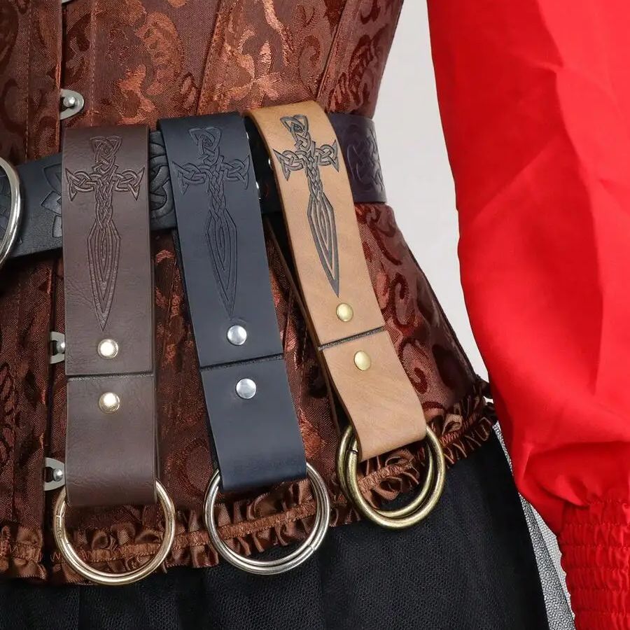 Leatherwork Rings - Rok lipit mendaki wanita, aksesori luar
