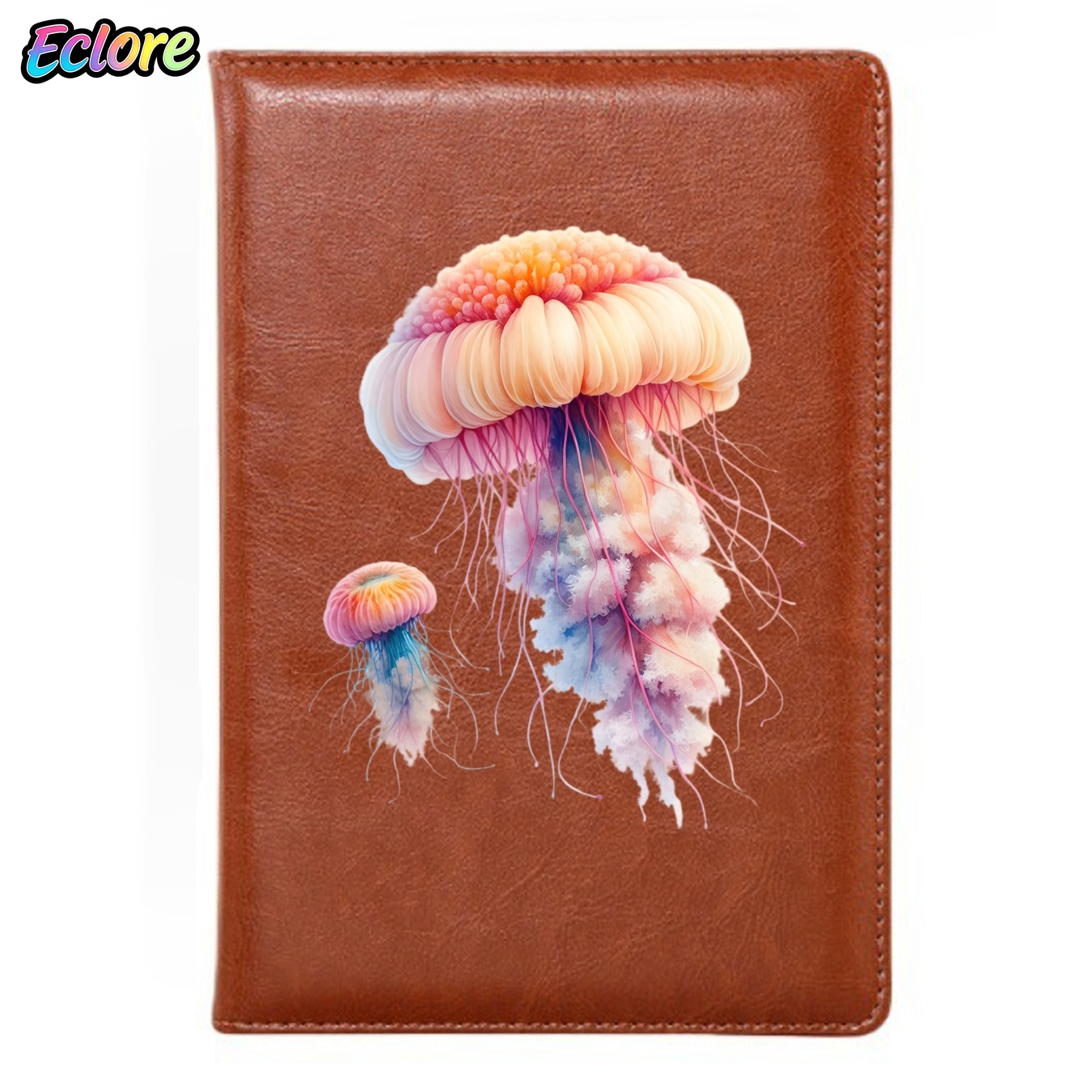 Leather Work Diary Covers - Buku Catatan Kulit PU Ubur-ubur Warna-warni