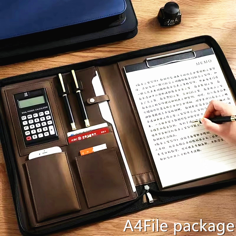 Leather Work Folder - Casing Dokumen A4 Portafolio Kulit PU