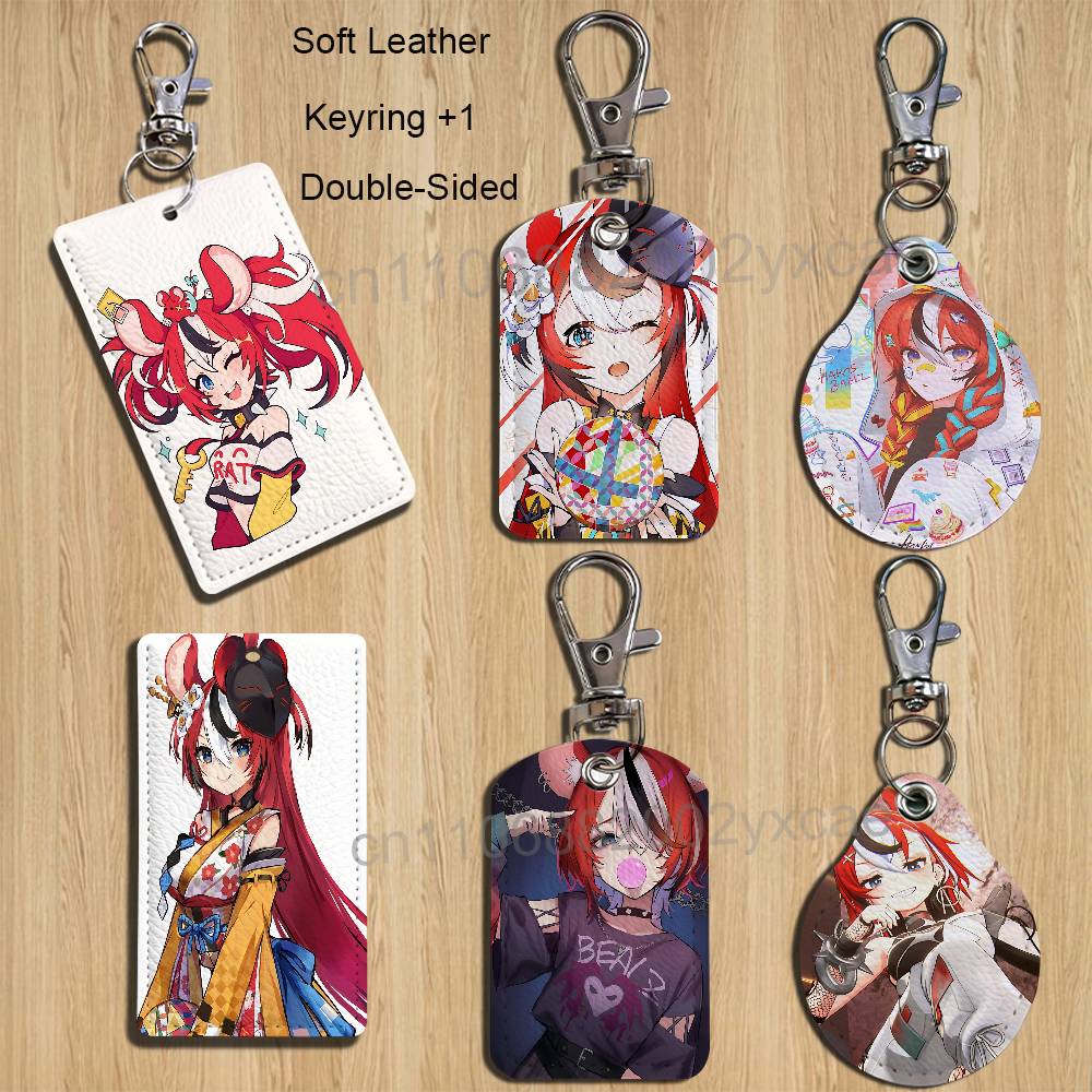 Leather Working - Tempat Kartu Hakos Baelz Takodachi yang