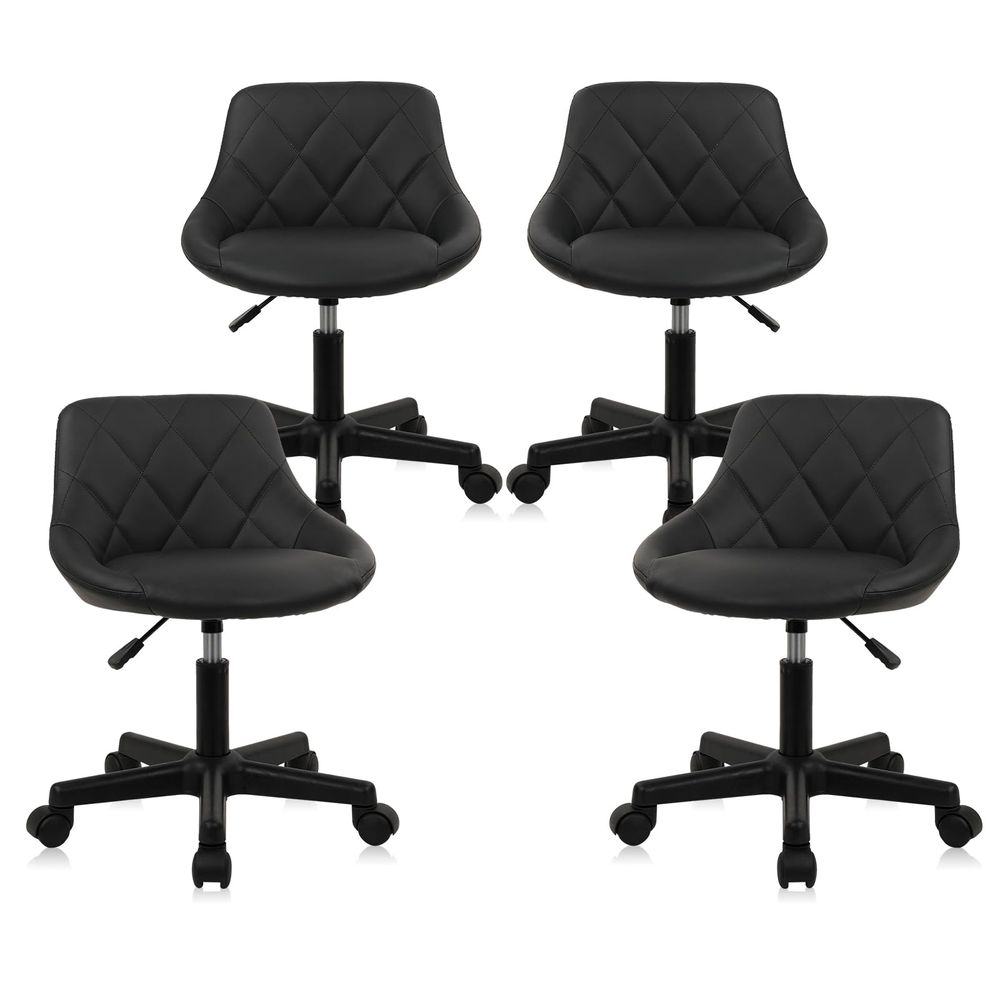 Kursi Putar Rendah Berbahan Ku - Leatherwork Desk ulasan dan harga