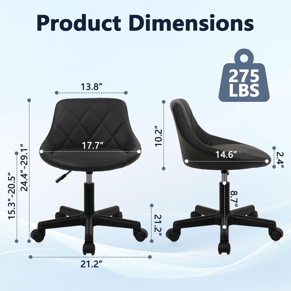 Kursi Putar Rendah Berbahan Ku - Leatherwork Desk ulasan dan harga