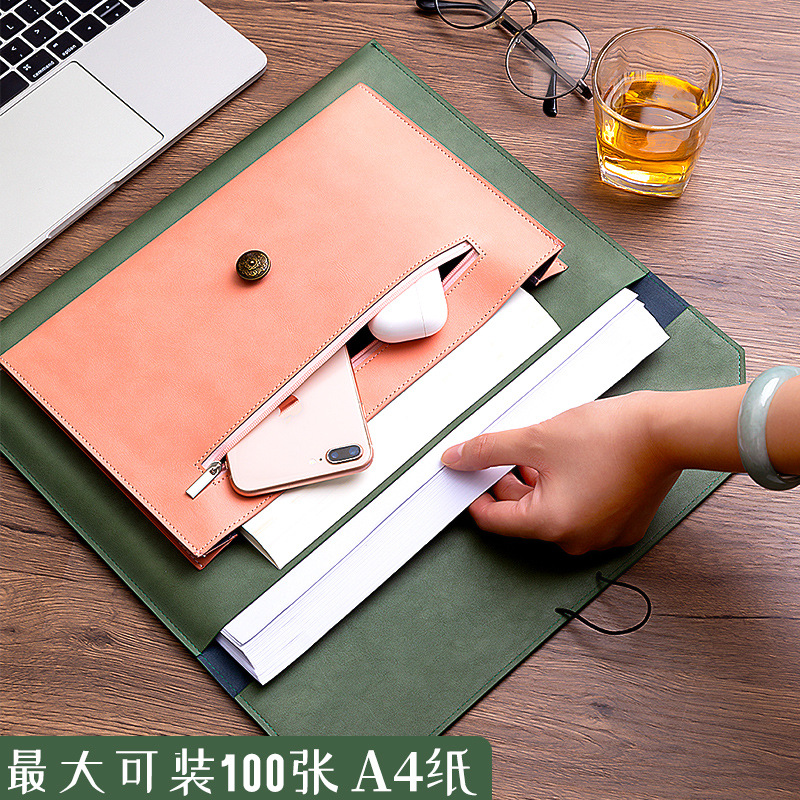 Tas File kulit, tas File kerta - Leather Work Folder ulasan dan harga