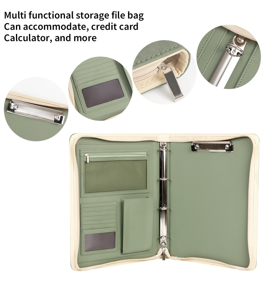 Folder Padfolio Ritsleting A4  - Leather Work Folder ulasan dan harga
