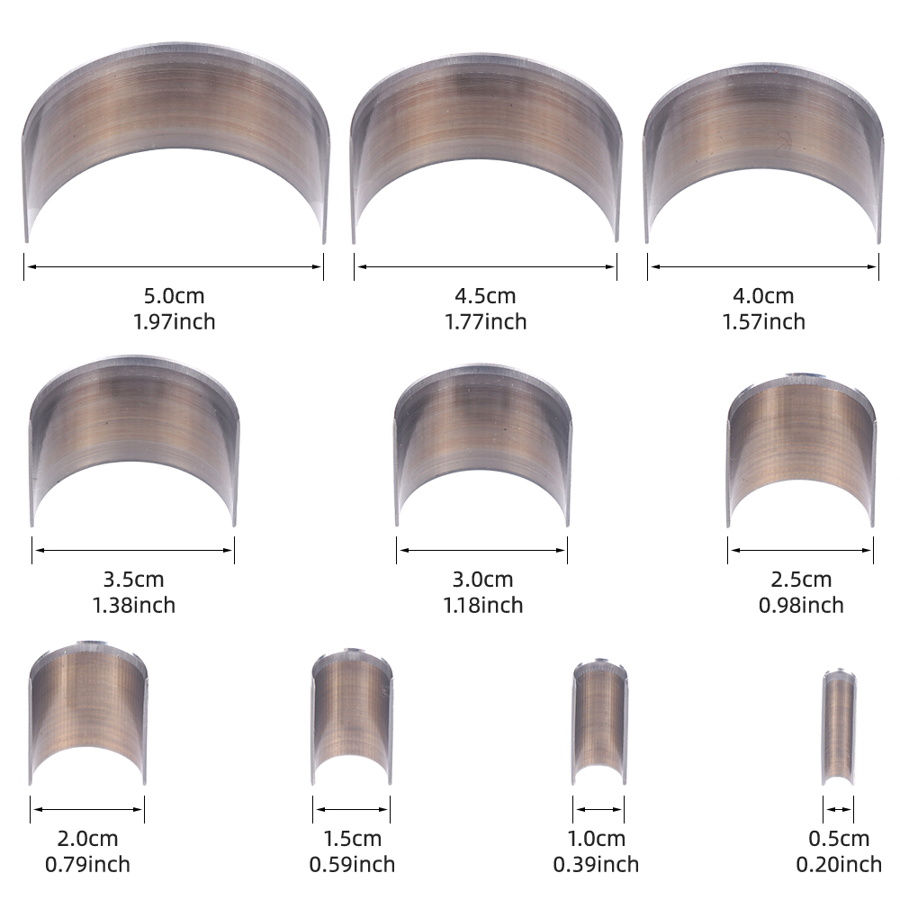 10pc/set Alat Pemotong Setenga - Leatherwork Rings ulasan dan harga