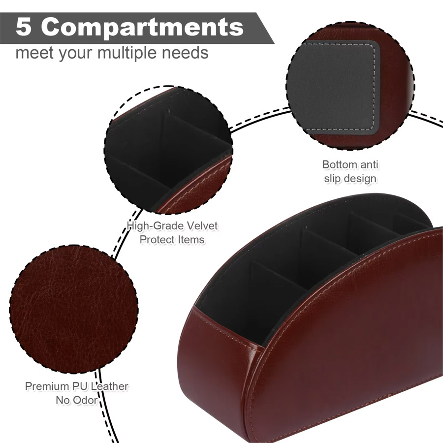 1Pc Kotak Penyimpanan Desktop  - Leatherwork Desk ulasan dan harga