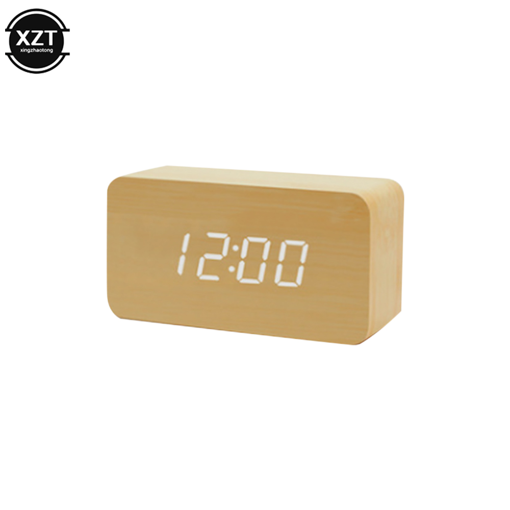 Jam Alarm Mode Jam Tangan Kayu - Leatherwork Desk ulasan dan harga