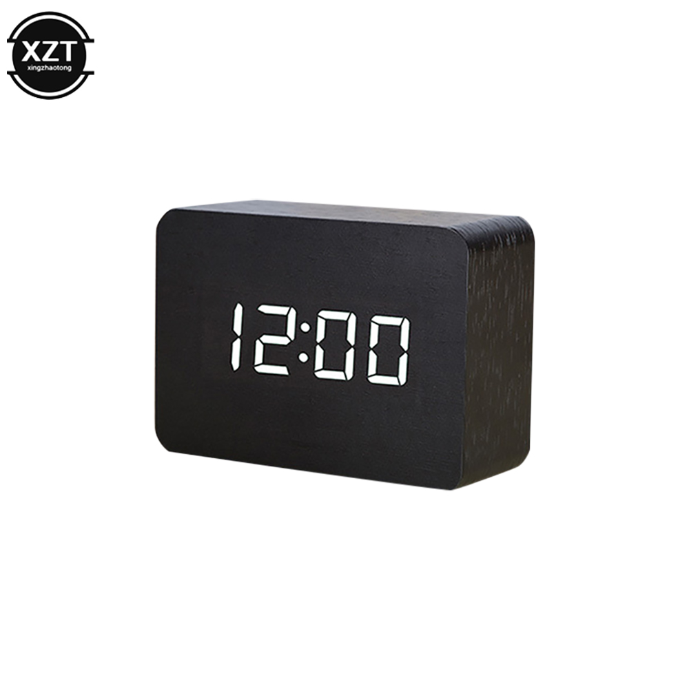 Jam Alarm Mode Jam Tangan Kayu - Leatherwork Desk ulasan dan harga