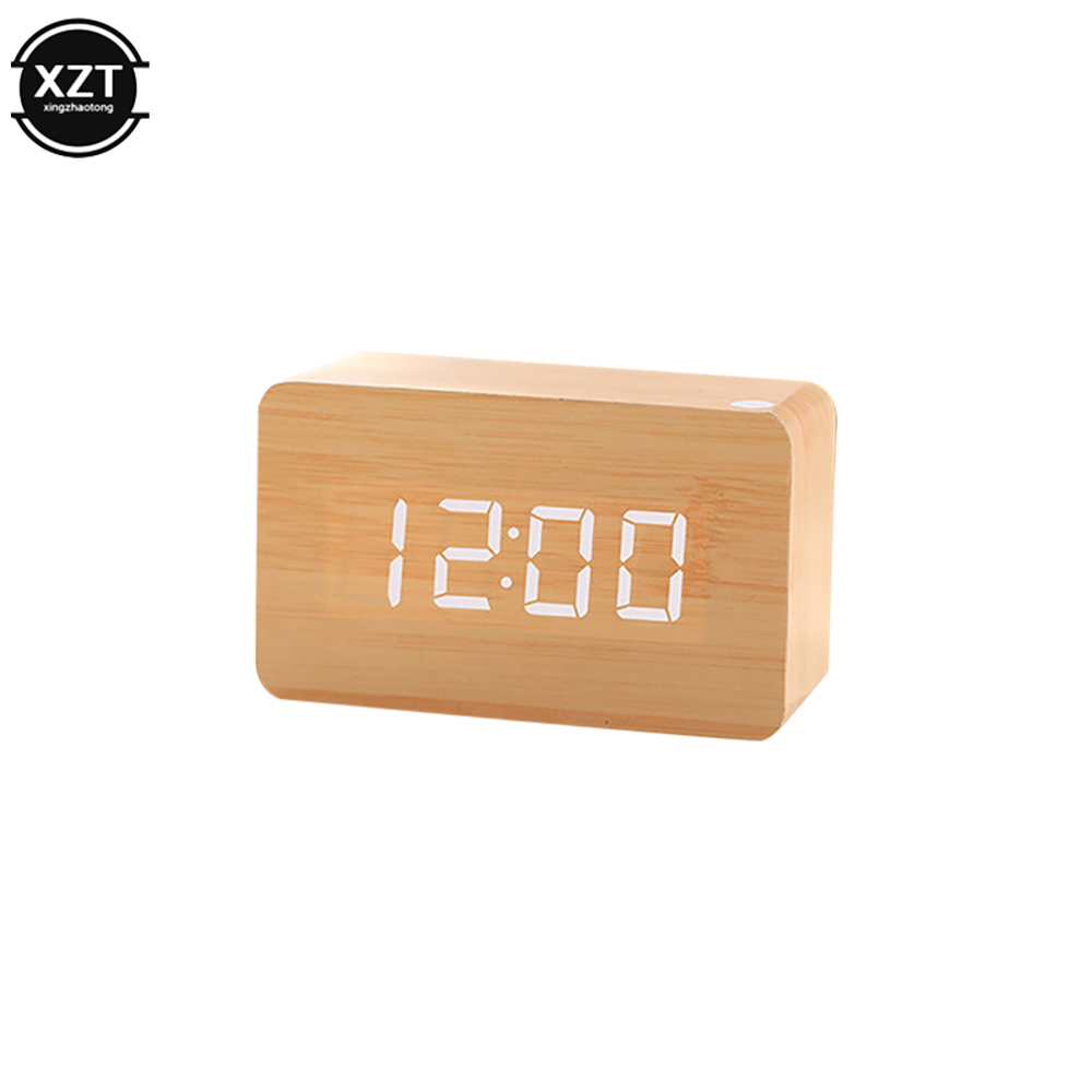 Jam Alarm Mode Jam Tangan Kayu - Leatherwork Desk ulasan dan harga
