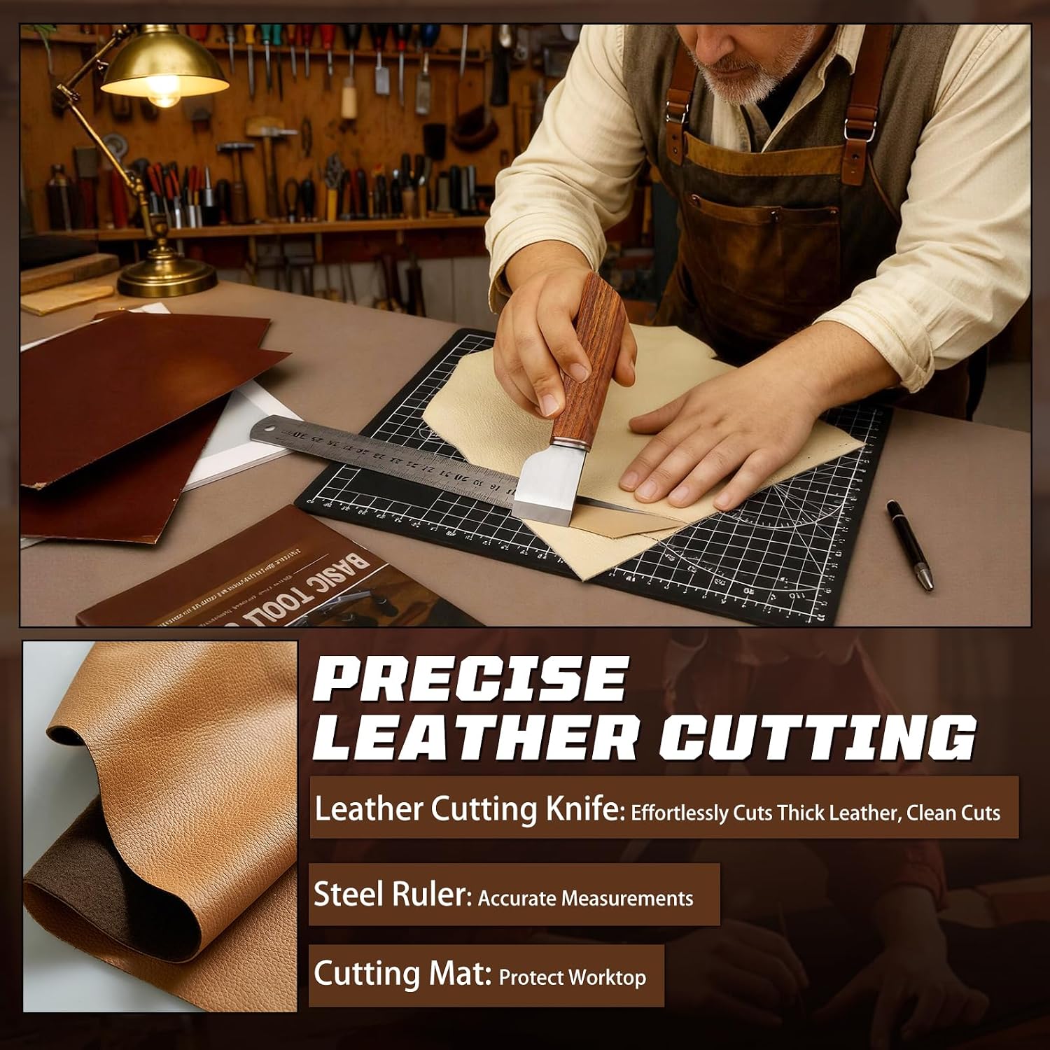 Perlengkapan Kerja Kulit, Pera - Leather Working ulasan dan harga