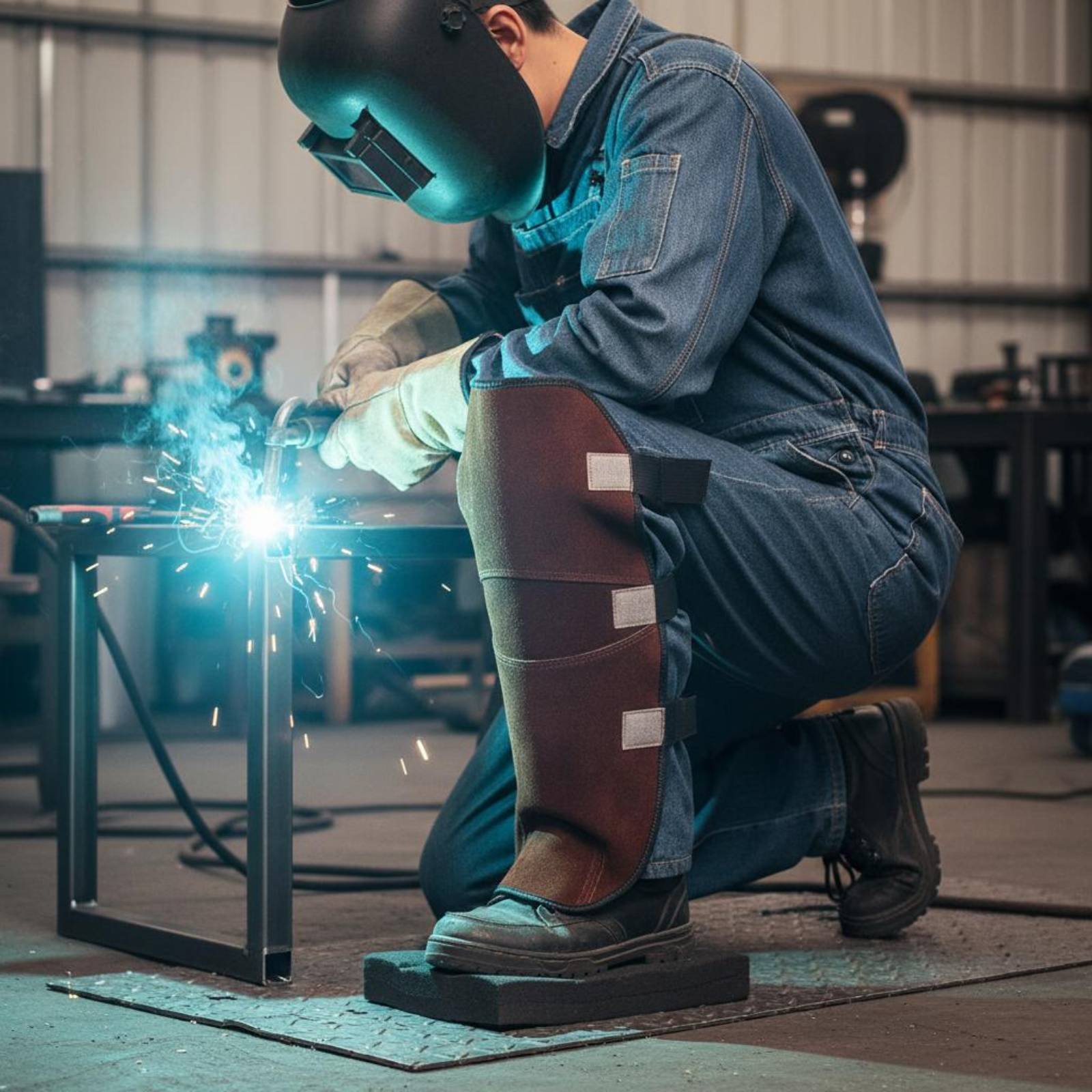 Pelindung Lutut Kulit Sapi, Pe - Leather Work Knee Pads ulasan dan harga