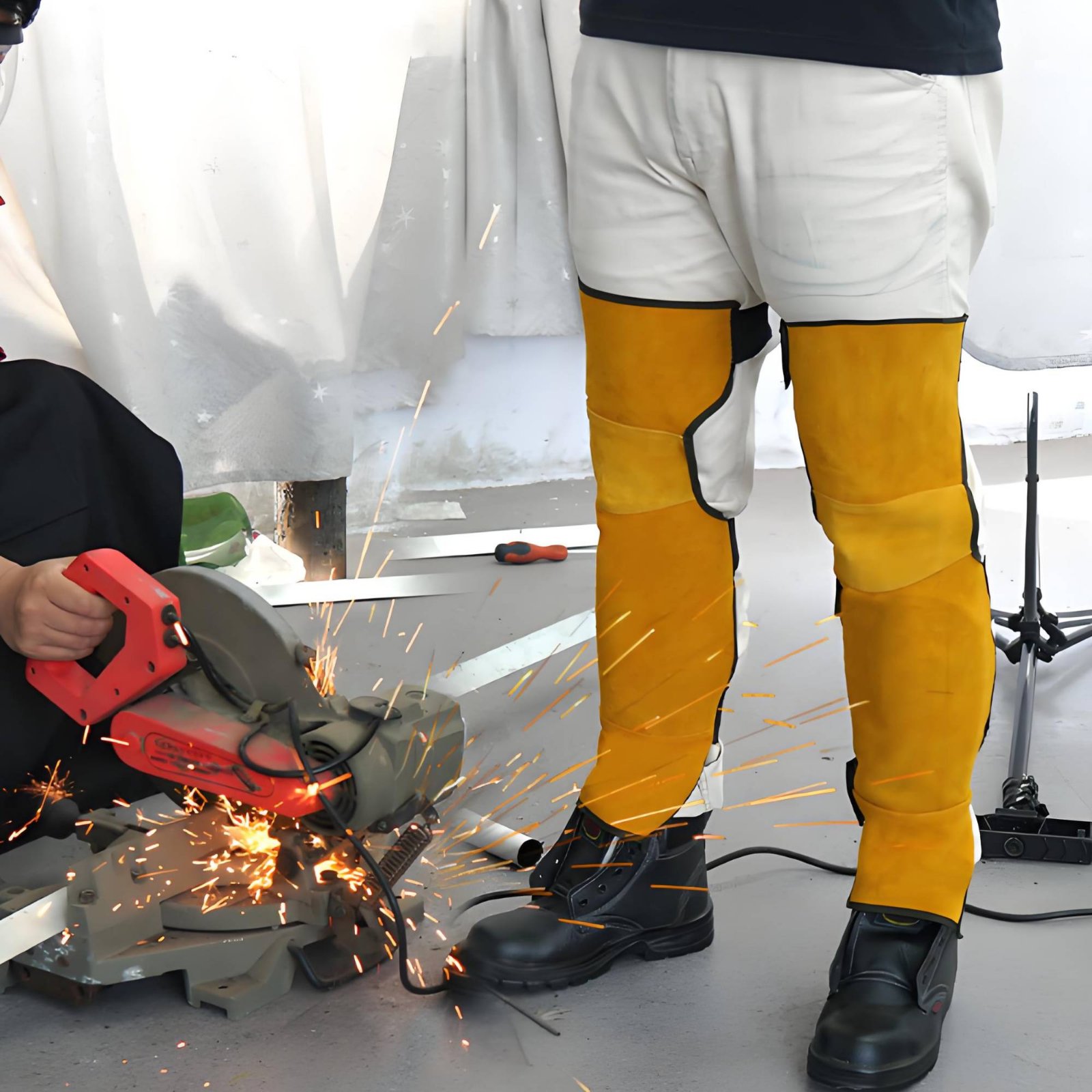 Pelindung Lutut Kulit Sapi, Pe - Leather Work Knee Pads ulasan dan harga