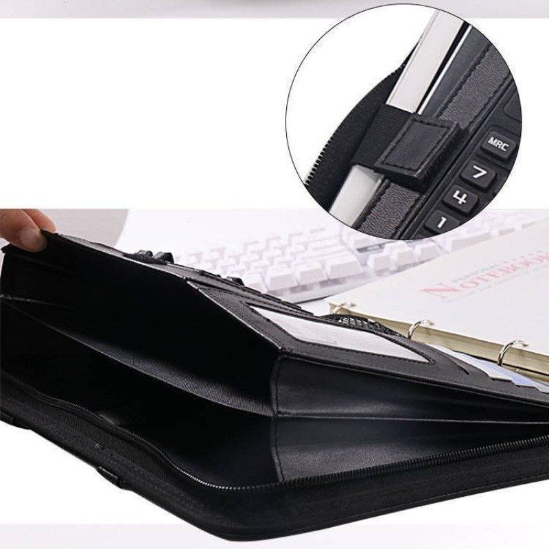 1 Buah Tas Folder File Ritslet - Leather Work Folder ulasan dan harga