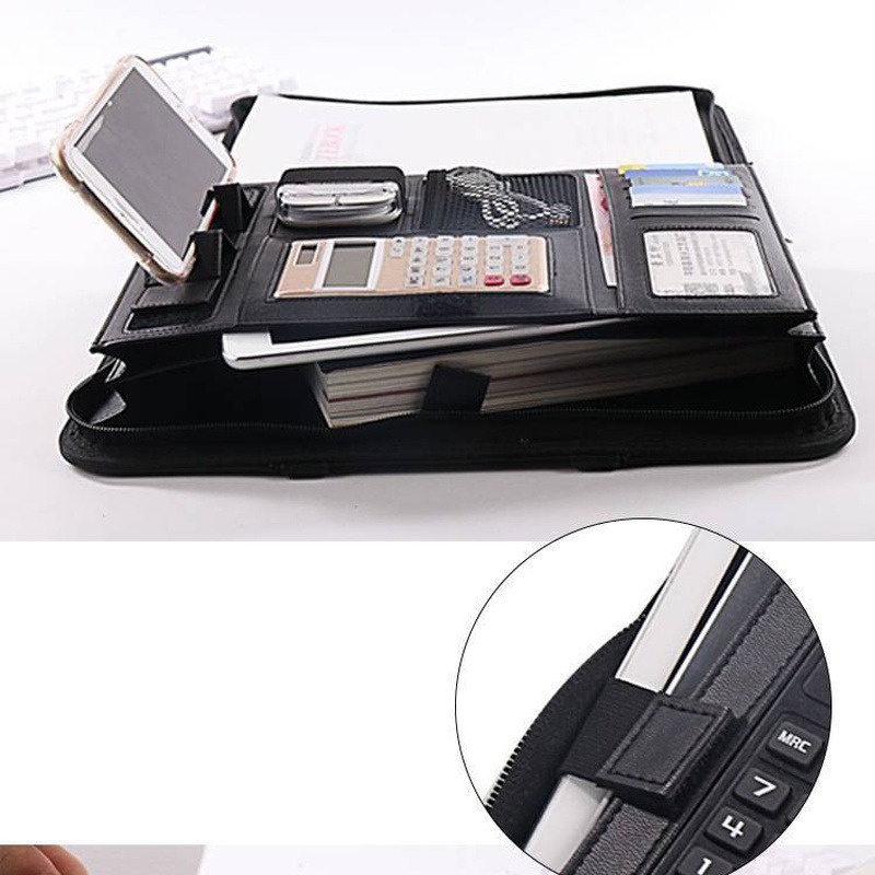 1 Buah Tas Folder File Ritslet - Leather Work Folder ulasan dan harga