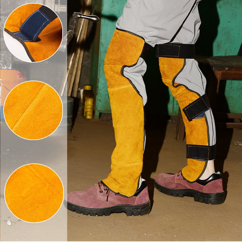 2 Buah Bantalan Pelindung Lutu - Leather Work Knee Pads ulasan dan harga