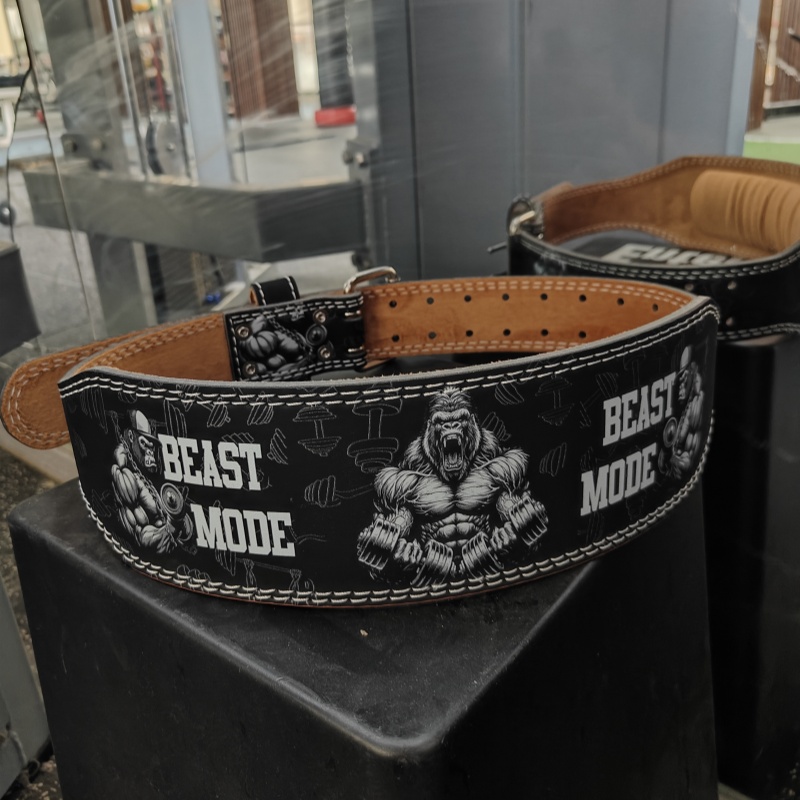 Sabuk angkat berat badan pria  - Leather Workout Belt ulasan dan harga