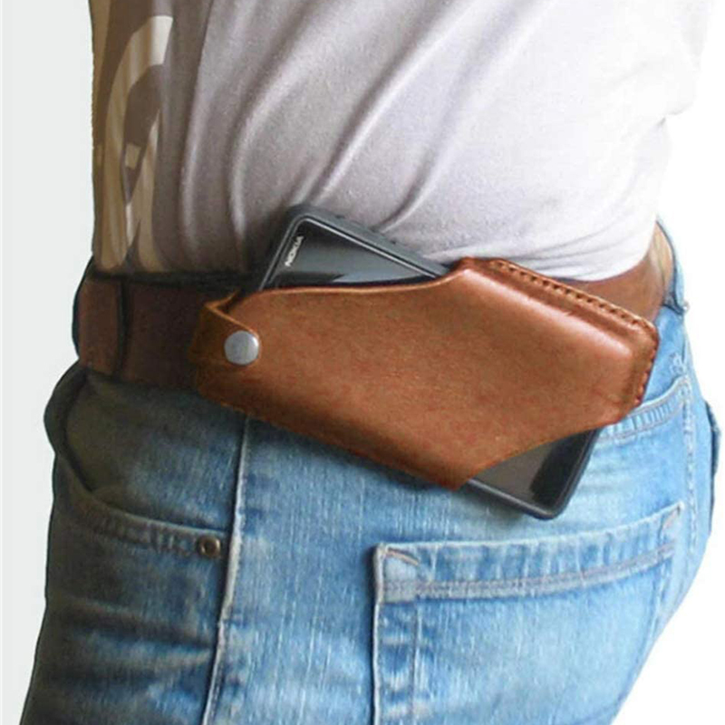 Tas Ponsel Antik Pu Sarung Kul - Leather Workout Belt ulasan dan harga